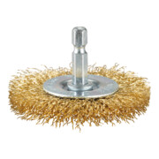 Brosse ronde Makita, galvanisée, hexagonale 1/4-1