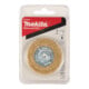Makita Brosse ronde Ø 63 mm ondulée, zinguée, hexagone 1/4"