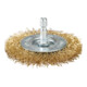 Makita Brosse ronde Ø 75 mm, ondulée, zinguée, hexagone 1/4"