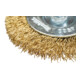 Makita Brosse ronde Ø 75 mm, ondulée, zinguée, hexagone 1/4"