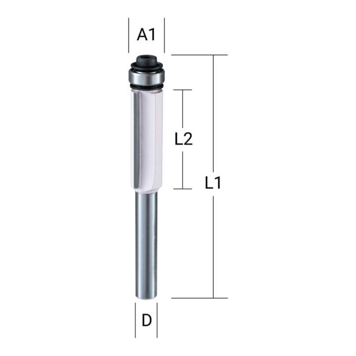 Makita Bündigfräser zweischneidig 9,5 mm