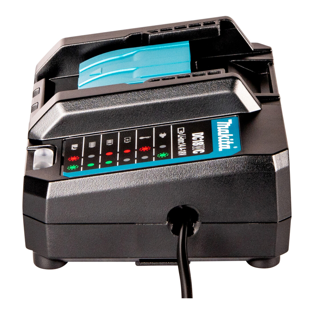 Makita Caricabatterie compatto DC18WC, Li-Ion, 14,4 - 18 V