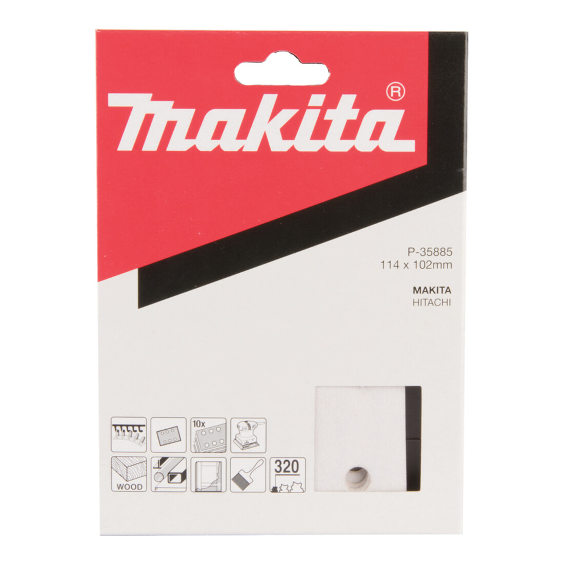 Makita Carta abrasiva 102x115mm K320 P-35885