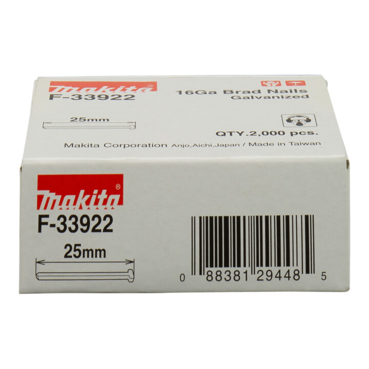 Makita Clou tête plate 25 mm