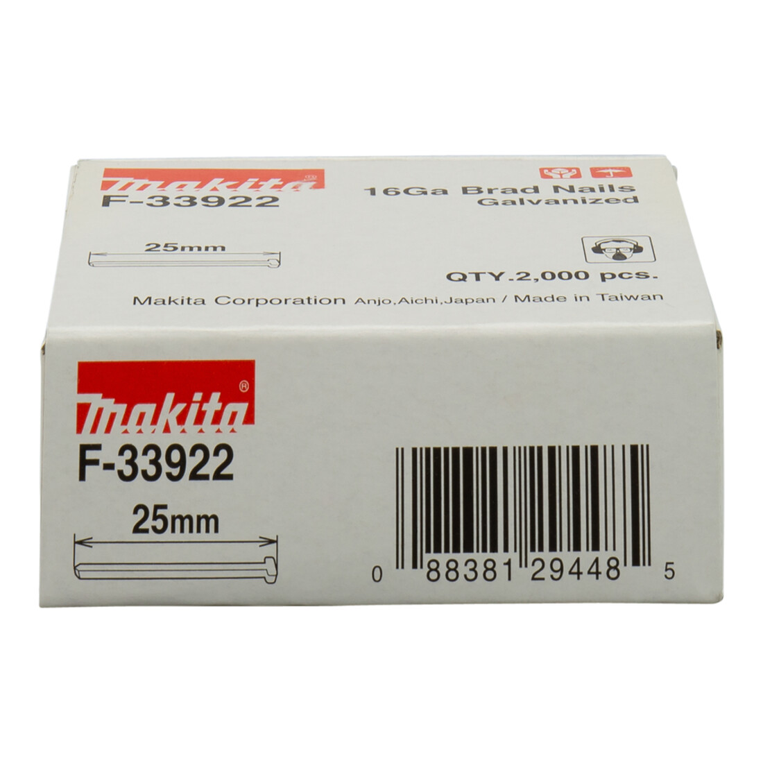 Makita Clou tête plate 25 mm