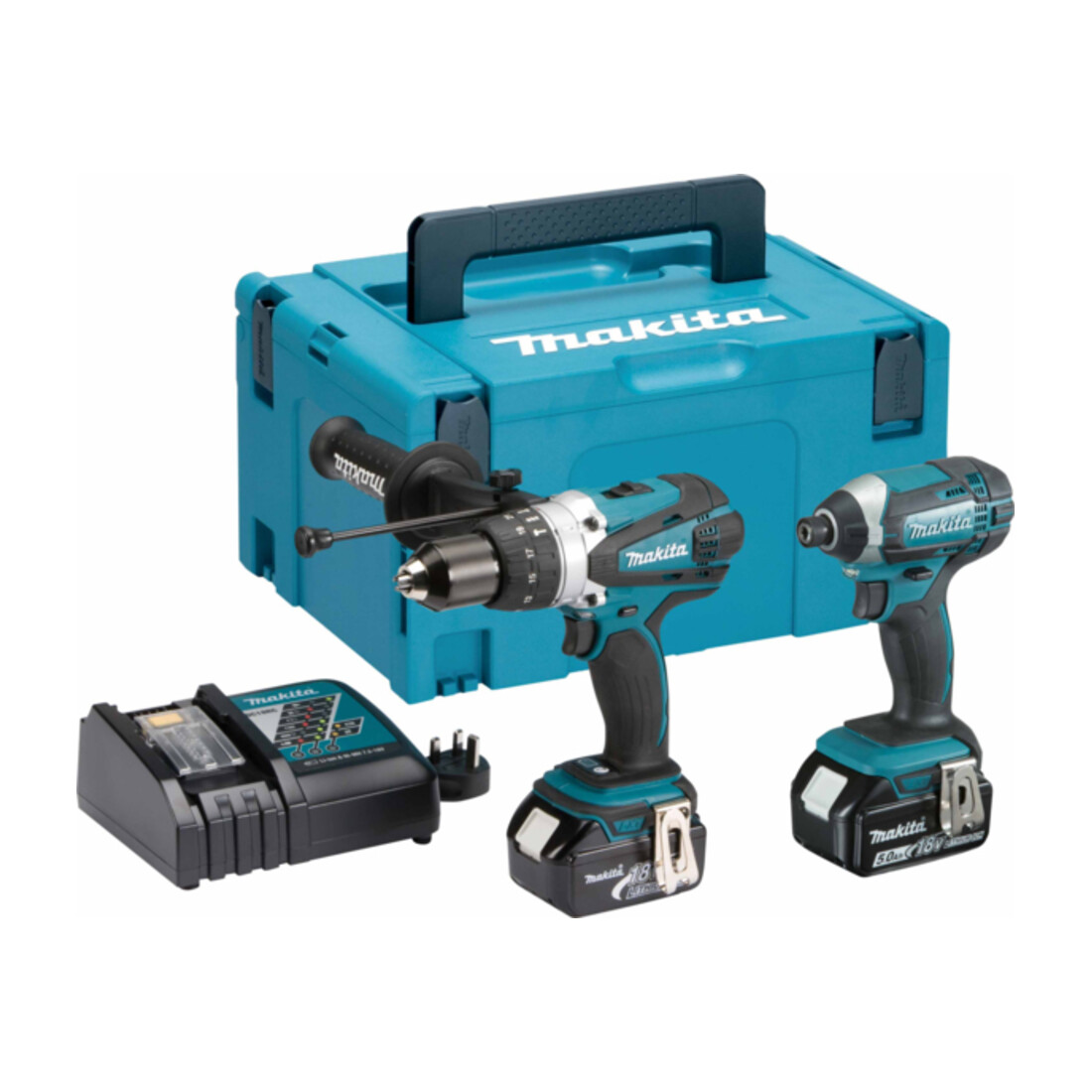 Makita Combi-Kit LXT 18V, perceuse à percussion sans fil DHP458Z + clé à chocs sans fil DTD152Z