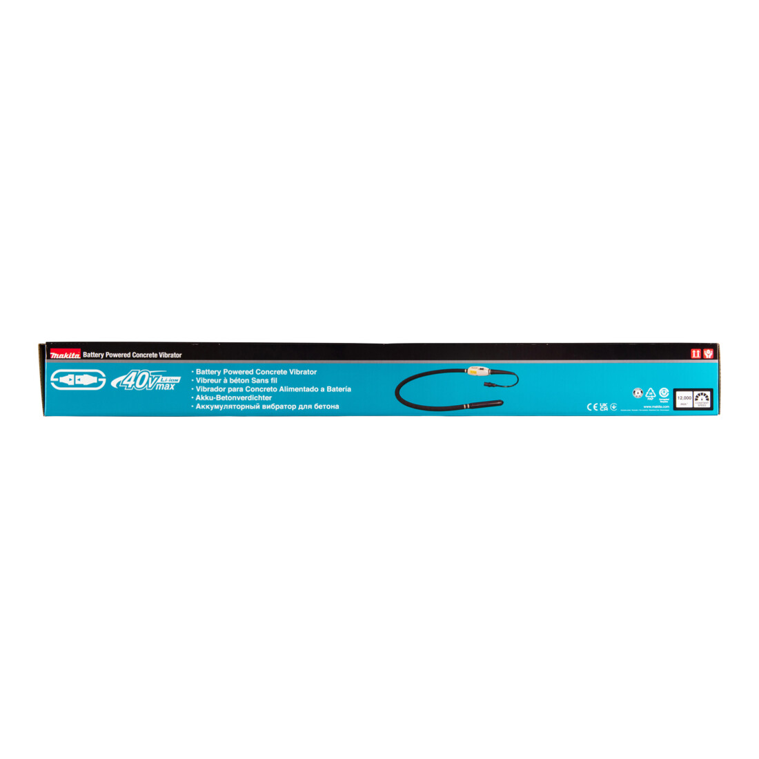 Makita Compacteur à béton sans fil 36V D.43mm L.1,5m