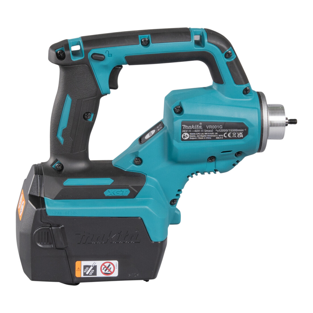 Makita Compacteur à béton sans fil 40V max. (sans batterie, sans chargeur) sans accessoire compacteur (utilisable uniquement avec accessoires)