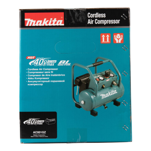 Makita Compressore a batteria XGT, 40V max., caldaia, 7,6 l