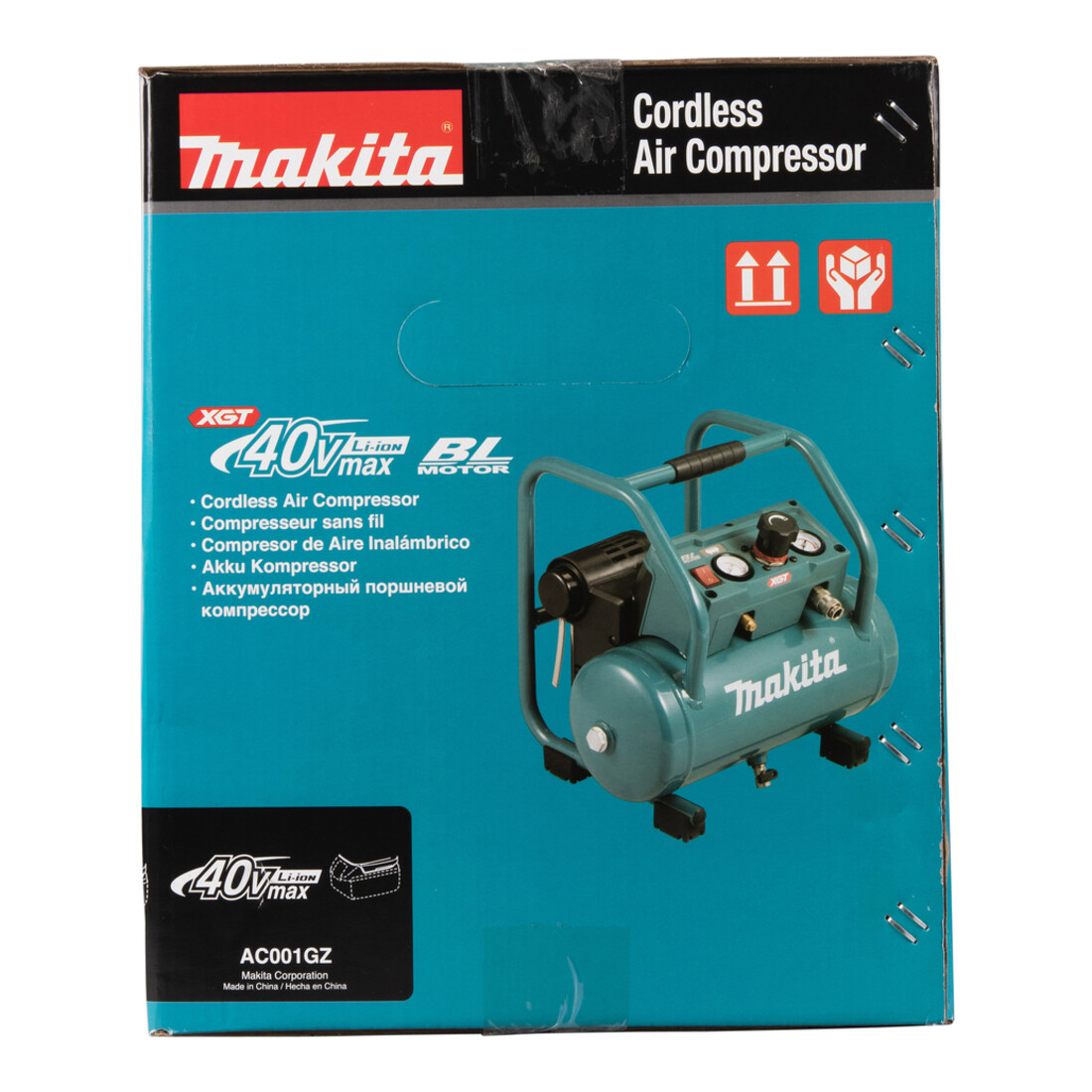 Makita Compressore a batteria XGT, 40V max., caldaia, 7,6 l