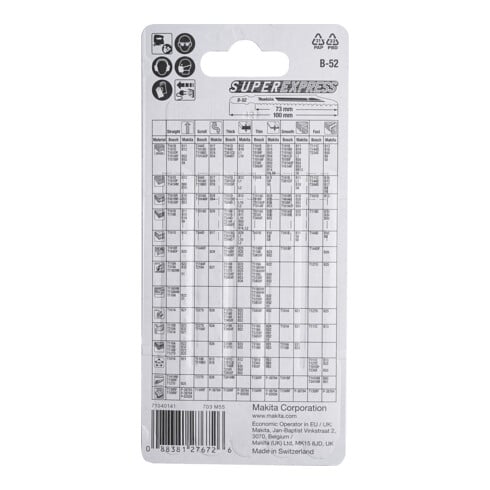 Makita decoupeerzaagblad B-52 Uni (B-06482)
