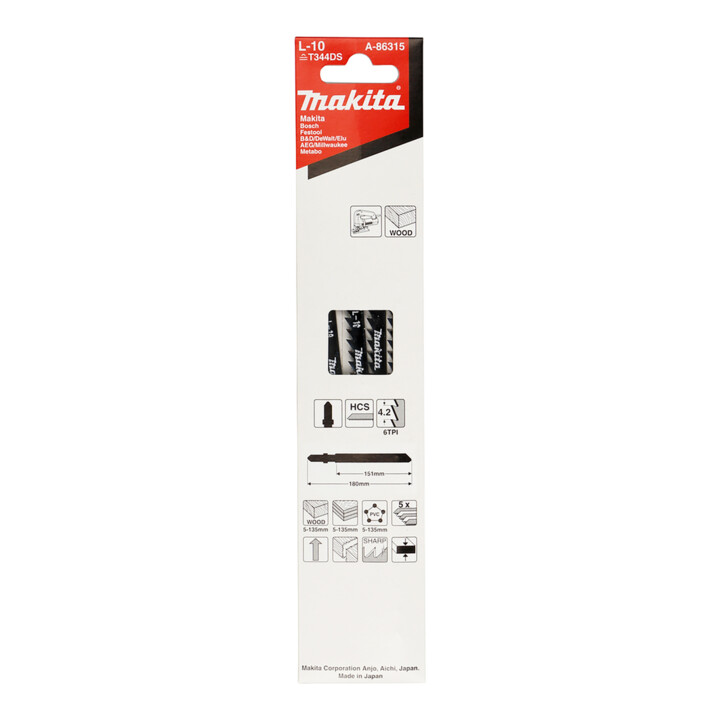 Makita decoupeerzaagblad L-10 6Z 5 stuks (A-86315)