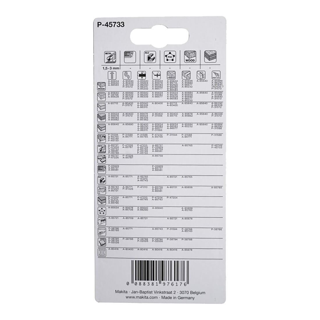 Makita decoupeerzaagblad M-Force