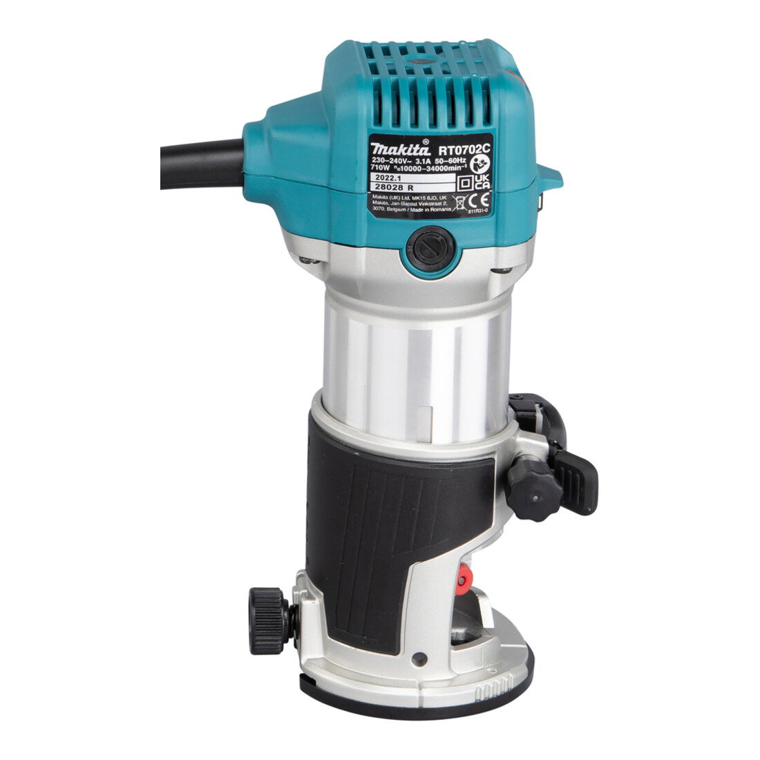 Makita Défonceuse multifonction 710 W avec modules de fraisage dans MAKPAC