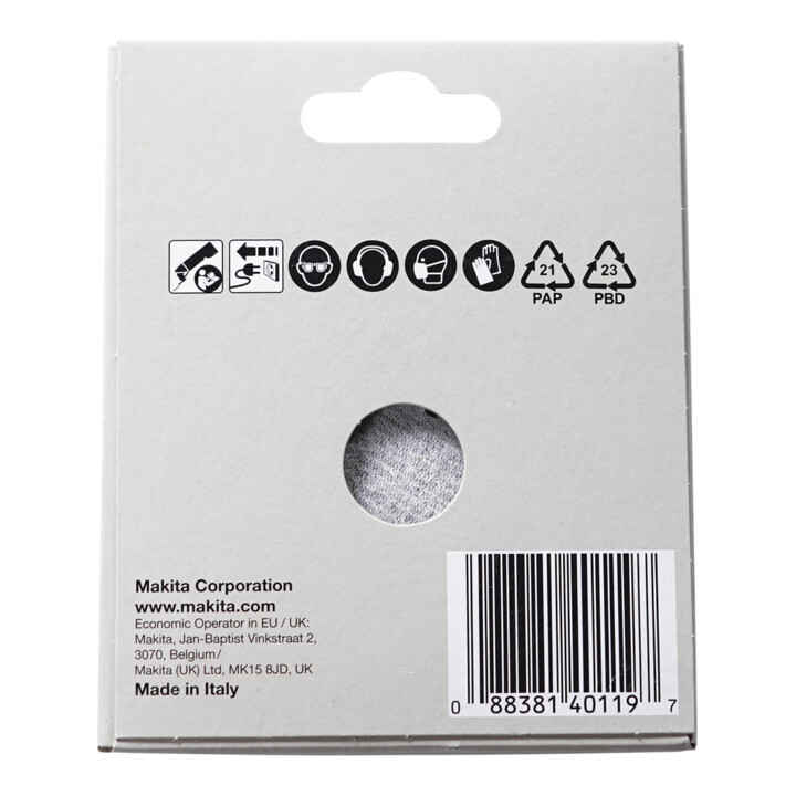 Makita Delta Jeu de papier abrasif B-21733 Pierre à poncer B-21733
