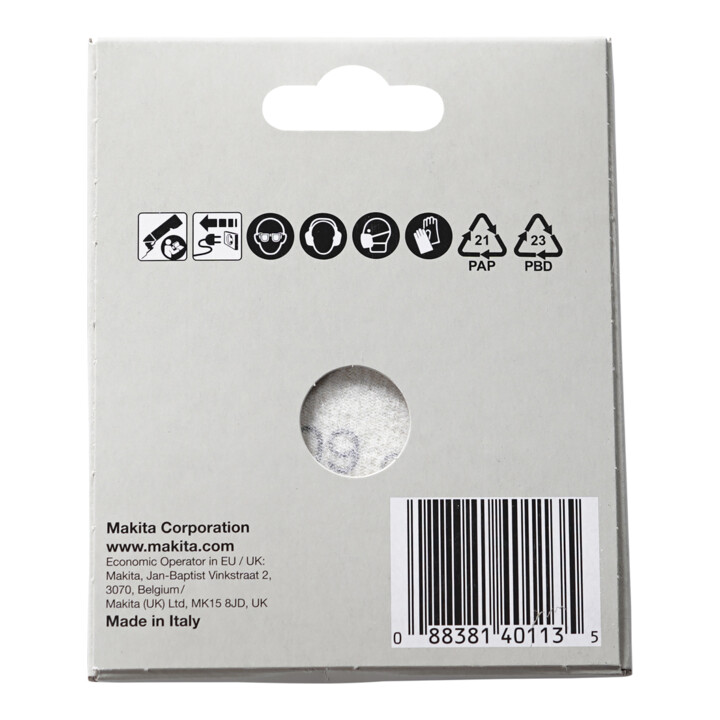 Makita Delta Jeu de papier abrasif couleur (B-21674)