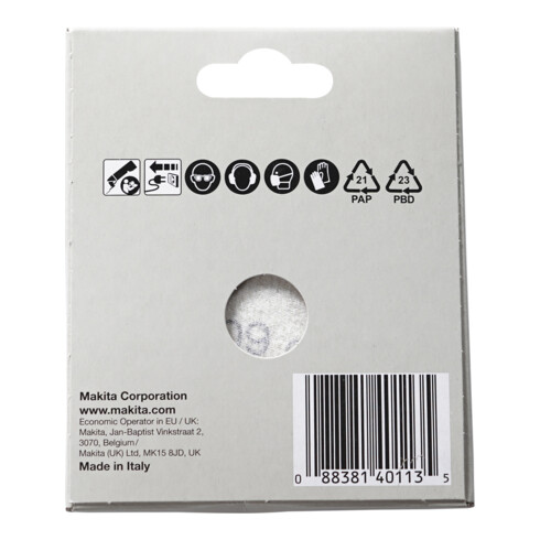 Makita Delta-Schleifpapier Set Farbe (B-21674)