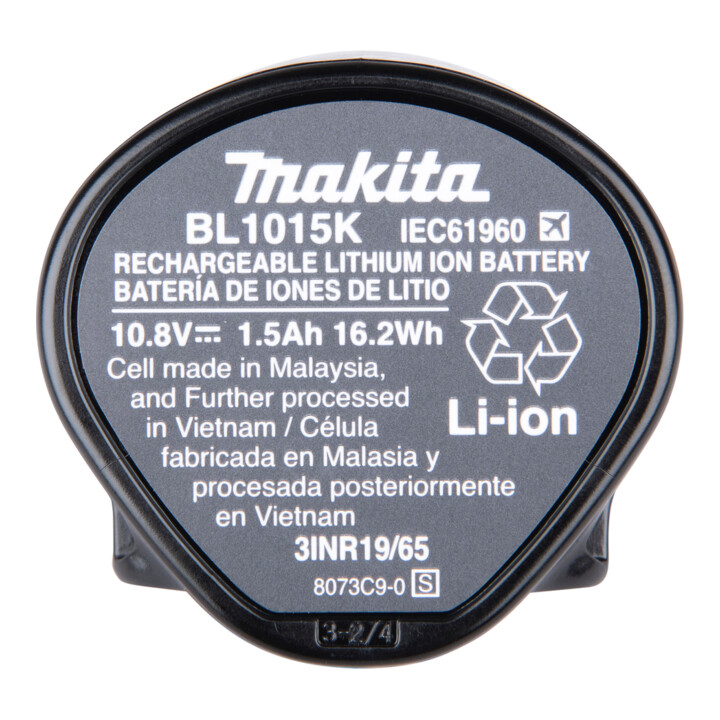 Makita désignation Batterie-BL1015K 10,8V 1,5Ah