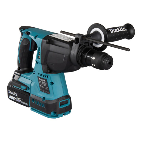 Makita DHR243RTJ snoerloze combihamer met SDS-PLUS, 18 V / 5,0 Ah