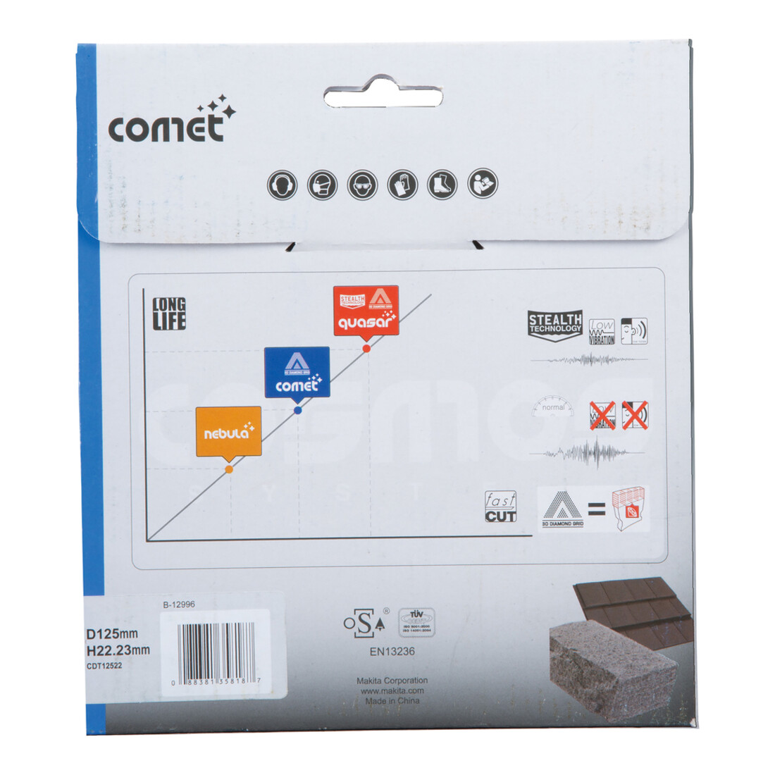 Makita diamantschaar. 125x22,23 comet (B-12996)