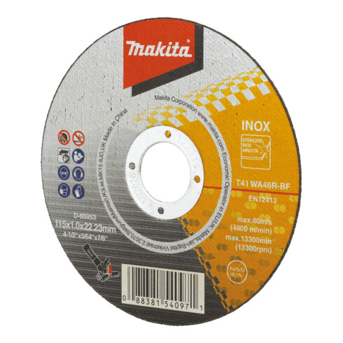 Makita Dischi per troncatura in acciaio e acciaio inossidabile sottili ECO 115mm