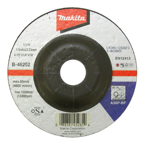 Makita disque à ébarber 115x6mm acier