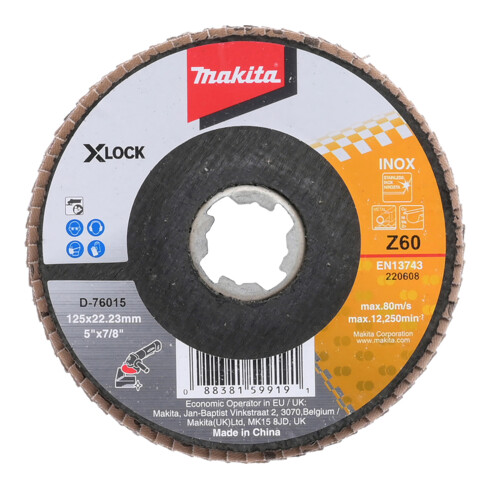 Makita Disque abrasif en éventail 125 mm Z60