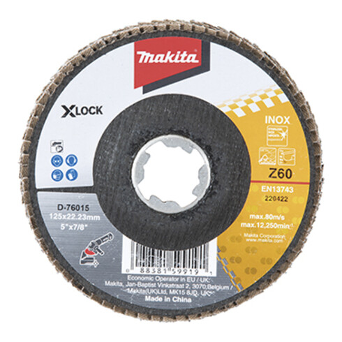 Makita Disque abrasif en éventail 125 mm Z60