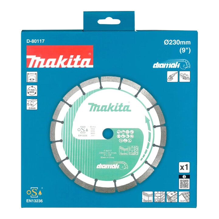 Makita Disque diamant 230 x 22,23 mm DIAMAK hauteur de segment 10 mm