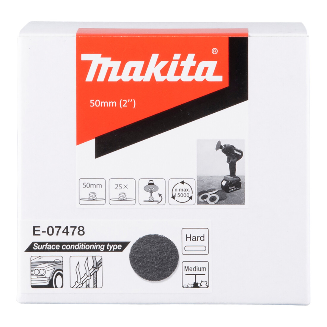 Makita Disque non tissé dur-moyen 50 mm