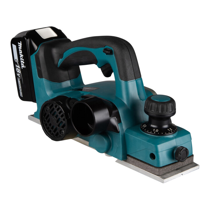 Makita DKP180RTJ accu schaafmachine 82 mm 18 V / 5.0 Ah + 2 batterijen