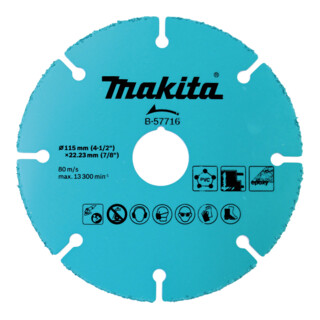 Makita doorslijpschijf universeel
