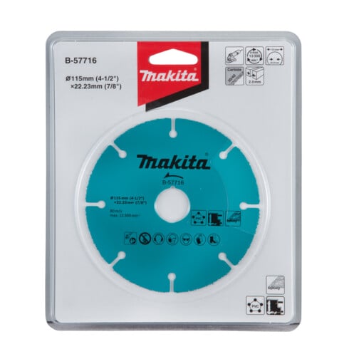Makita doorslijpschijf universeel