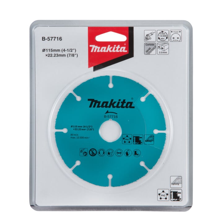 Makita doorslijpschijf 115mm universeel