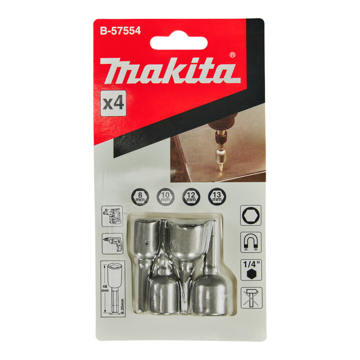 Makita doppenset 4st B-57554