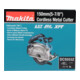 Makita draadloze metaal cirkelzaag DCS553Z 18 V