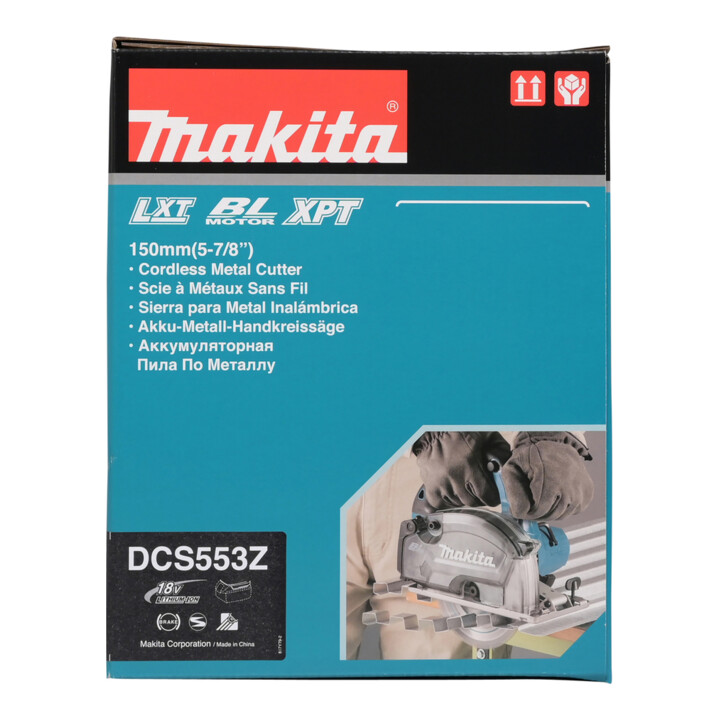 Makita draadloze metaal cirkelzaag DCS553Z 18 V