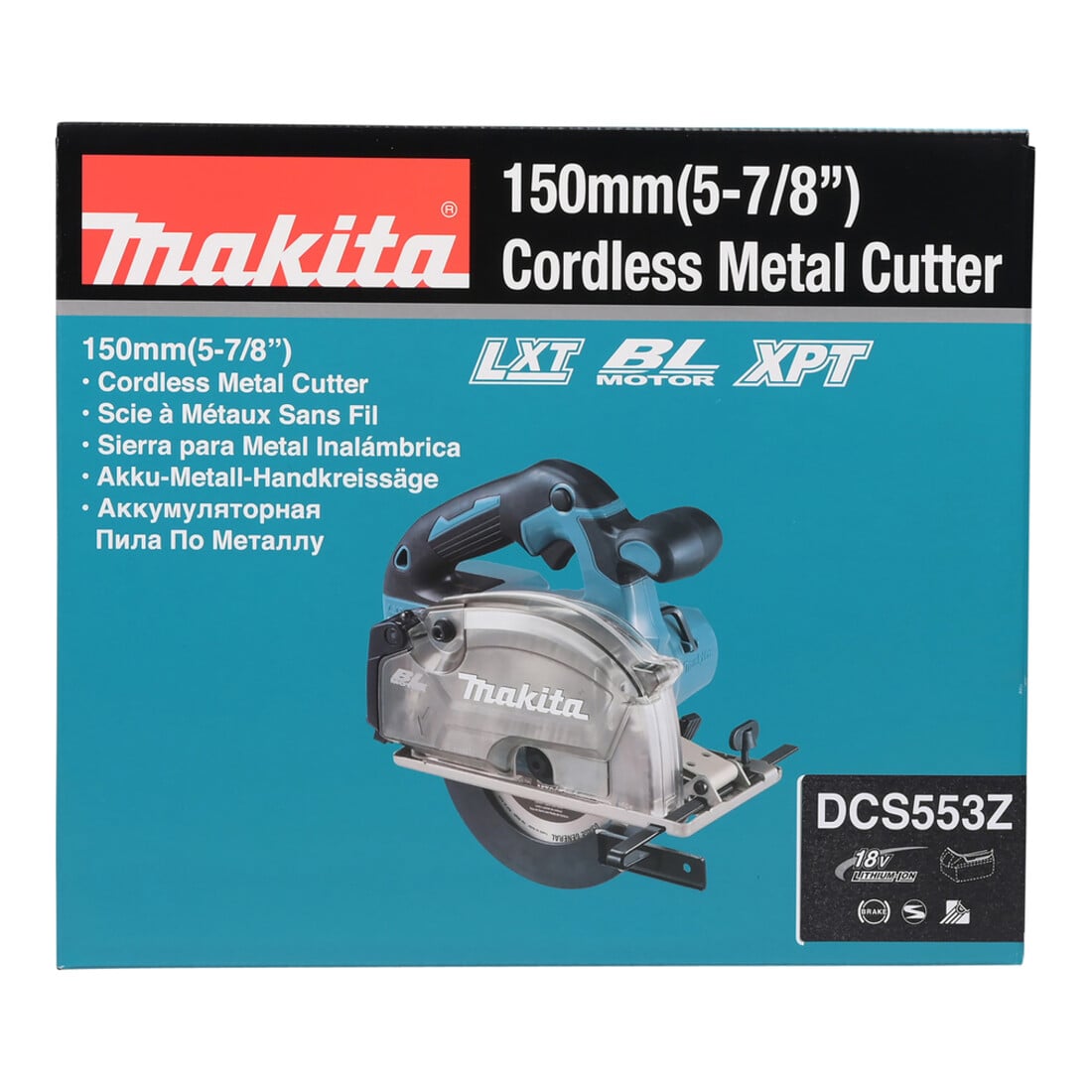 Makita draadloze metaal cirkelzaag DCS553Z 18 V