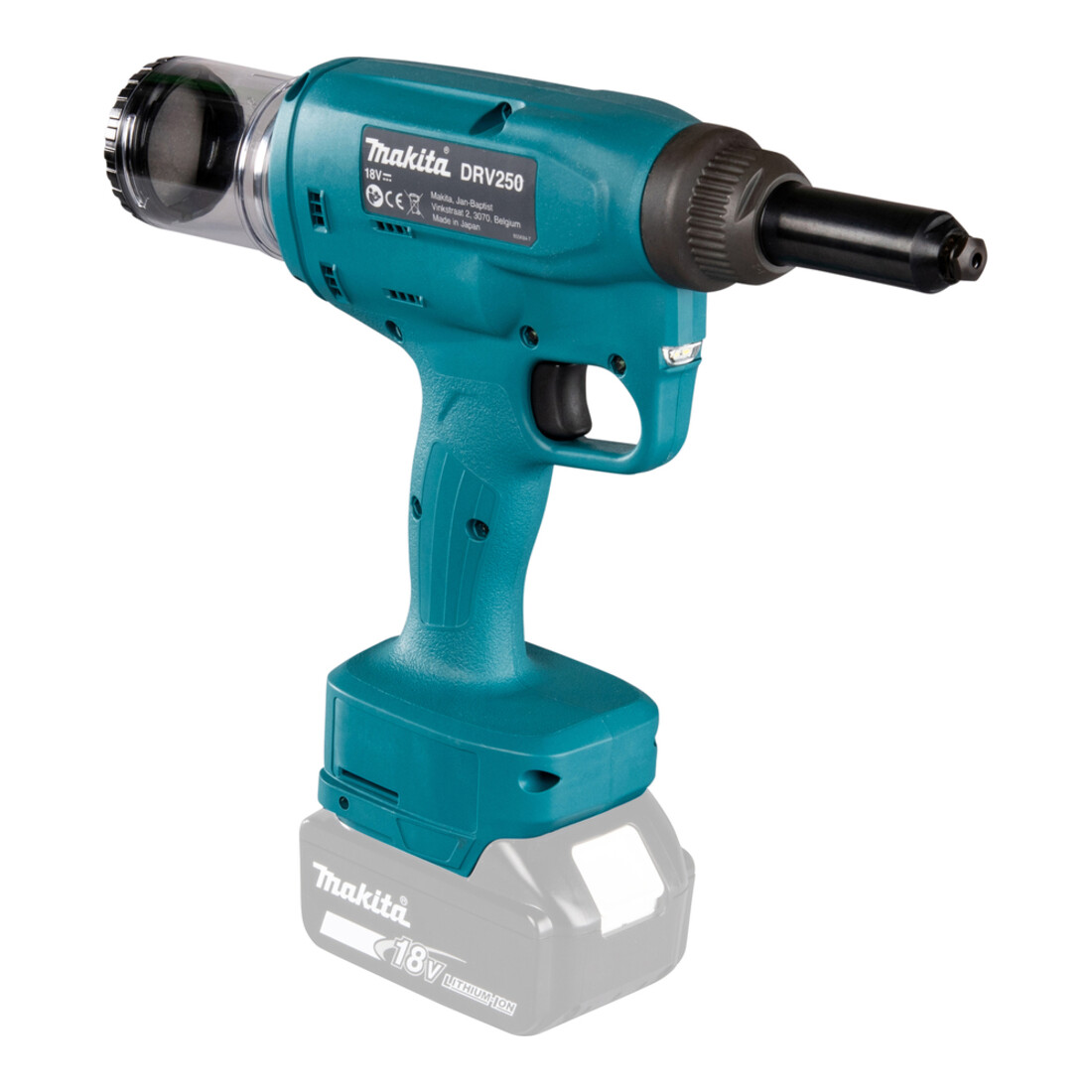 Makita DRV250Z accu blindklinknagelzetter 18V