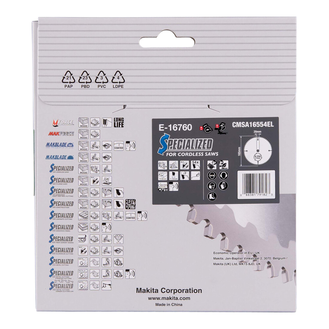 Lame de scie Makita EFFICUT aluminium