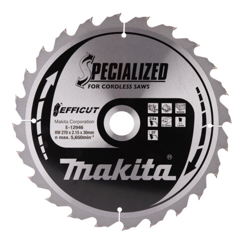 Makita Efficut Sägeblatt 270x30x24Z