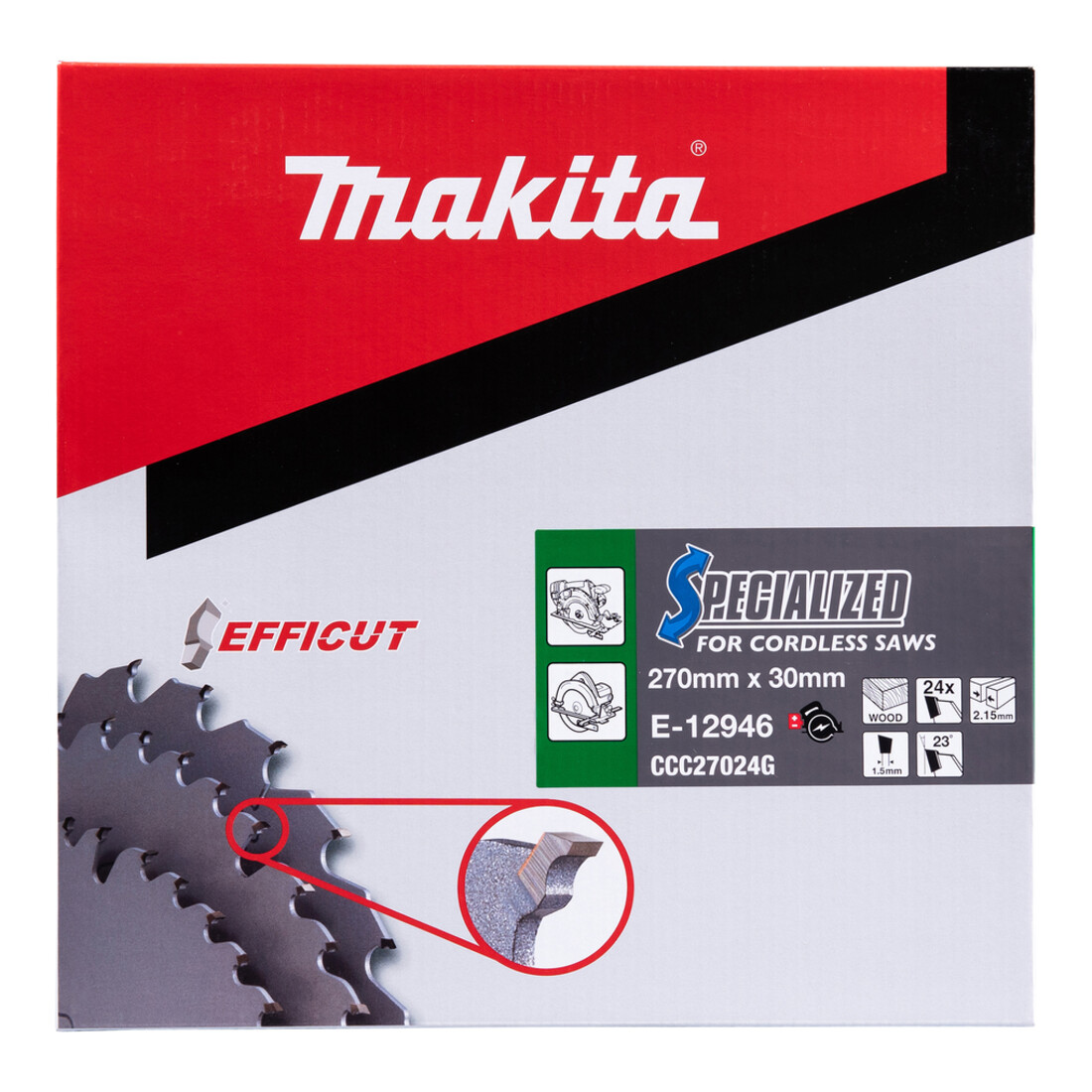 Makita Efficut Sägeblatt 270x30x24Z