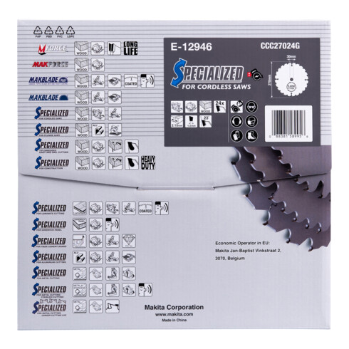Makita Efficut Sägeblatt 270x30x24Z