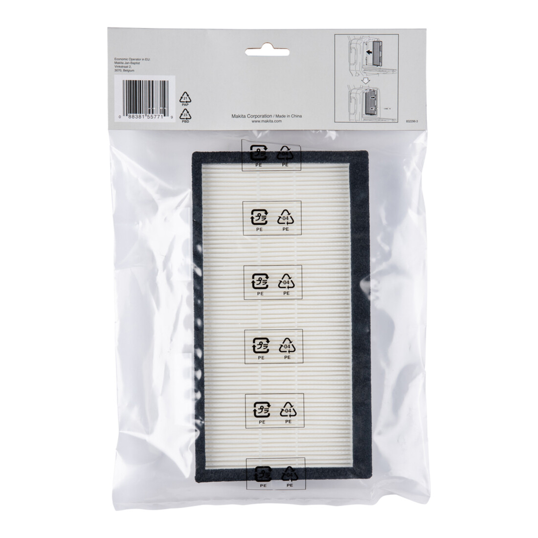 Makita Élément filtrant HEPA pour DVC660, DVC665