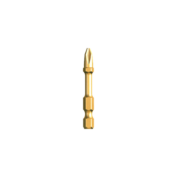 Makita Phillips Mèche Torsion, L50 mm, entraînement 1/4"', paquet de 2