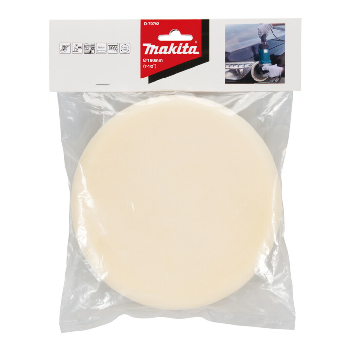 Makita Éponge velcro blanche 190 mm D-70792