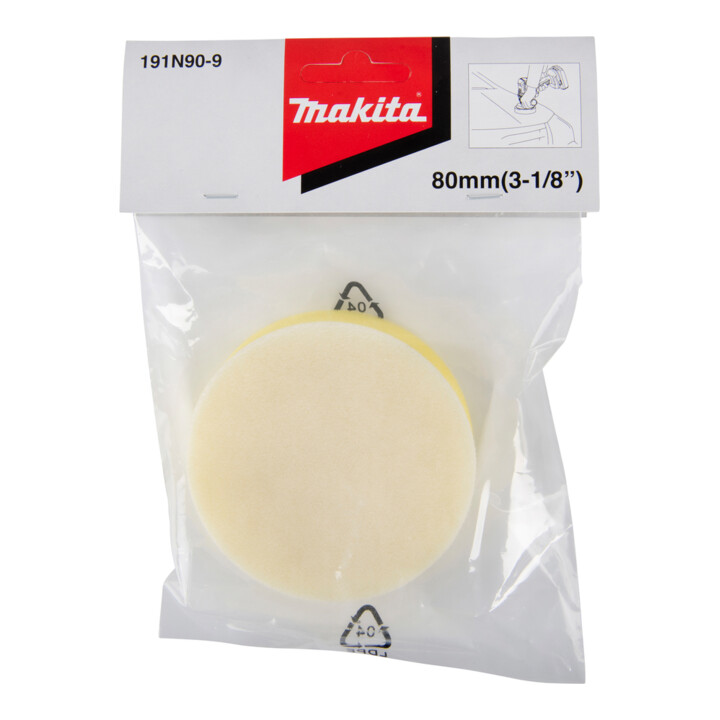 Makita Éponge velcro jaune 80 mm