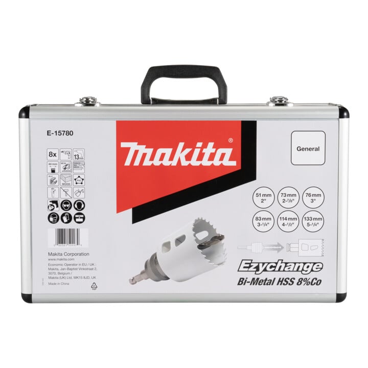 Makita EZYCHANGE BiM Lochsägen-Set universal 8-teilig Ø 51-133 mm • Schnitttiefe 44 mm