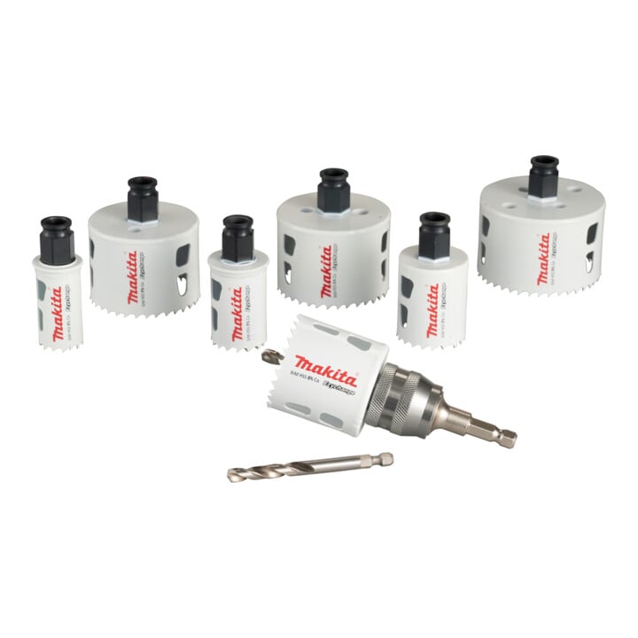 Makita EZYCHANGE BiM Lochsägen-Set universal 9-teilig Ø 25-76 mm • Schnitttiefe 44 mm