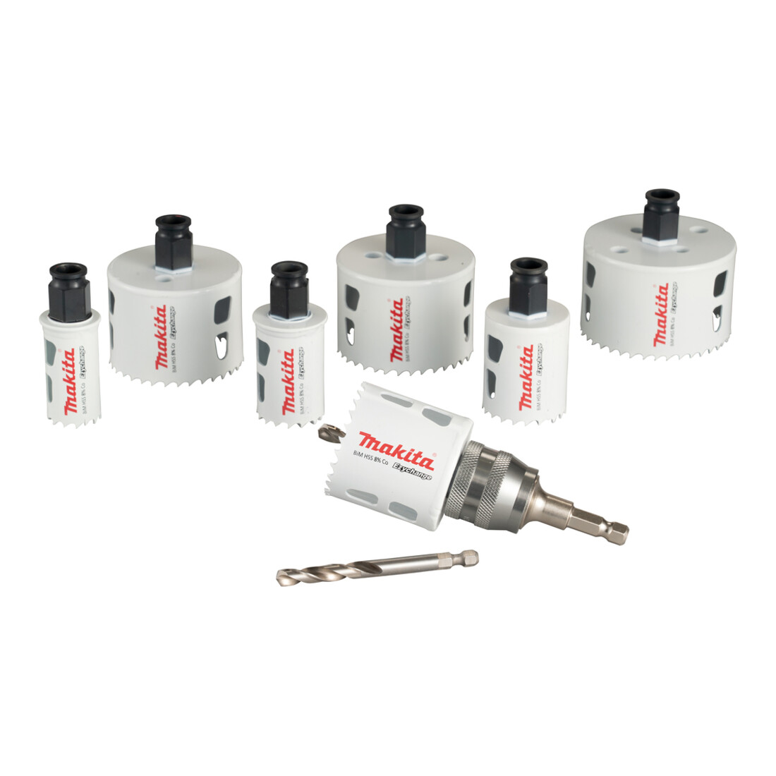 Makita EZYCHANGE BiM Lochsägen-Set universal 9-teilig Ø 25-76 mm • Schnitttiefe 44 mm